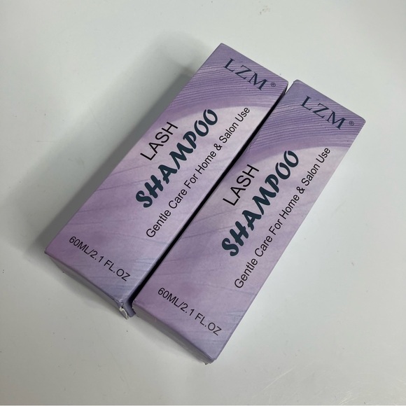 LZM Lash Shampoo 2 box bundle 2.1 fl oz each bottle - Picture 1 of 4